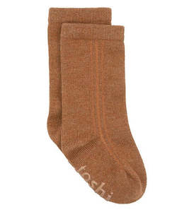Toshi: Organic Socks Knee Dreamtime Ginger | Toshi