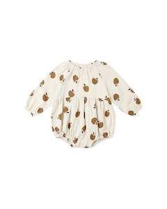 Rylee Cru: LONG SLEEVE BUBBLE ROMPER || GOLDEN APPLES | Rylee + Cru