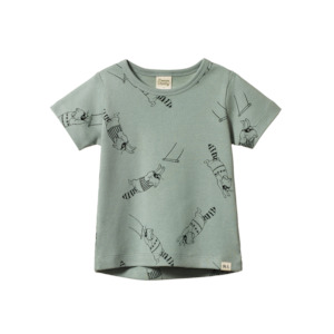 RIVER TEE - Raccoon Rhapsody Print | Nature Baby