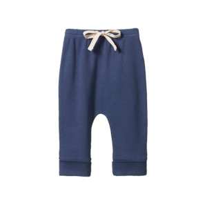 Bottoms: DRAWSTRING PANTS - Vintage Indigo | Nature Baby