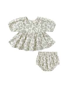 FRANCY SET || GREEN FLORAL | Quincy Mae