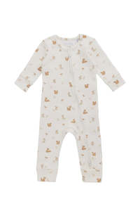 Organic Cotton Reese Zip Onepiece | Forest Gathering | Jamie Kay