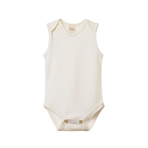 Merino Singlet Bodysuit - Natural | Nature Baby