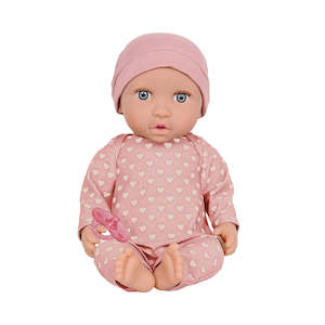 Lullababy 14" Doll with Pink Heart Pajamas | Lullababy