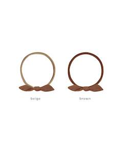 Quincy Mae: LITTLE KNOT HEADBAND || CEDAR / BEIGE | Quincy Mae