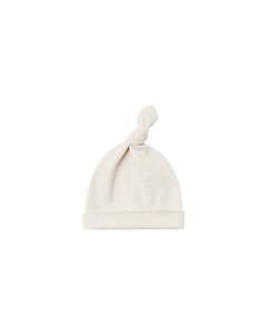 Quincy Mae: KNOTTED BABY HAT || NATURAL | Quincy Mae
