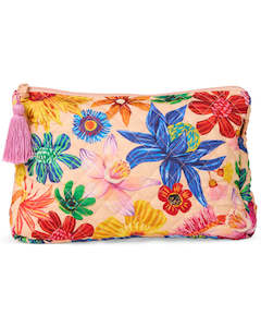 Kip Co: Wild Flowers in Bloom Quilted Cotton Toiletry Purse | Kip & Co