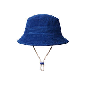 Hats Beanies 1: Bucket Sunhat Terry | Midnight | Nature Baby