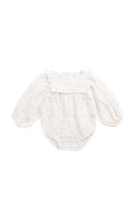2yr: Organic Cotton Muslin Frances Playsuit | Pauline Pink | Jamie Kay