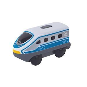 Hape Battery Powered Inter-city Loco - Blue | Hape