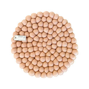 Decor: Felt Ball Pot Stand - Blush | SHEEP-ish