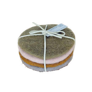 Sheeted Felt Coasters - set of 4 - Mix Multi | SHEEP-ish