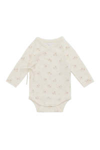 Jamie Kay: Organic Cotton Marina Bodysuit - Thelma Parchment | Jamie Kay