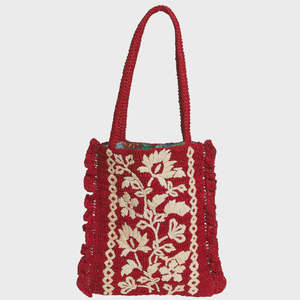 Thea Crochet Tote Bag | Sage x Clare