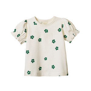 BUBBLES TEE || FLORA NATURAL PRINT | Nature Baby