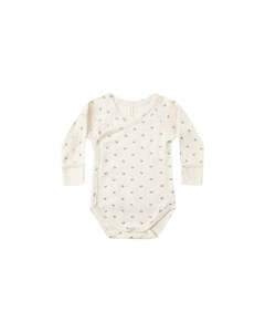 SIDE SNAP BODYSUIT || BLUE DITSY | Quincy Mae