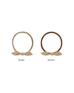 Quincy Mae: LITTLE KNOT HEADBAND || GOLDEN - Beige | Quincy Mae