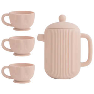 Mushie: Silicone Play Tea Set - Blush | Mushie