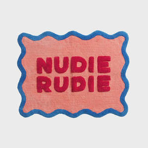 Amalie Nudie Bath Mat - Hibiscus | Sage x Clare