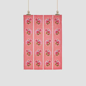 Home: Tea Towel - Vintage Rose Pink Gerbera | Tikitibu