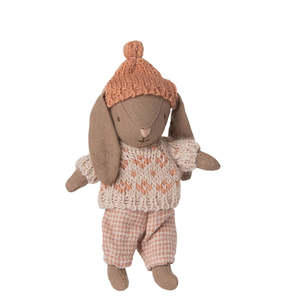 Maileg: Winter Bunny Micro Brown - Rose | Maileg