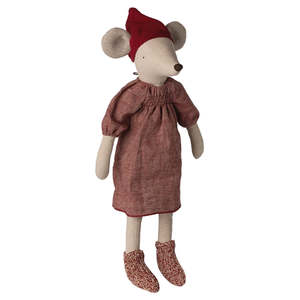 Maileg: Christmas Mouse Maxi Girl | Maileg