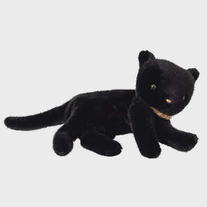 Sleeping Kitten Plush Medium - Black | Maileg