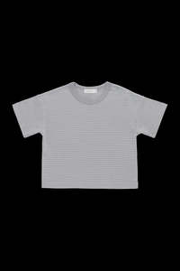 Pima Cotton Wesley Tee - Fine Stripe Missouri/Parchment | Jamie Kay