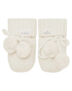 Toshi: Organic Booties - Marley - Cream | Toshi