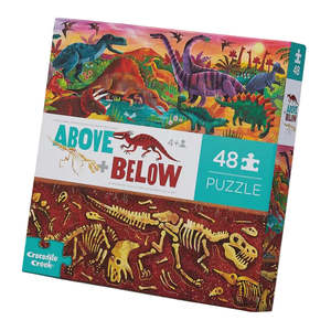 48 Piece Puzzle - Above & Below Dinosaur World | Crocodile Creek