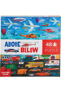 Games Puzzles: 48 Piece Puzzle - Above & Below Things that Go | Crocodile Creek