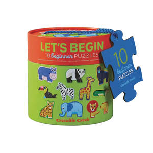 Games Puzzles: Let's Begin 2 Piece Puzzles - Jungle | Crocodile Creek