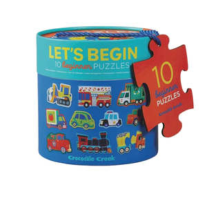 Games Puzzles: Let's Begin 2 Piece Puzzles - Vehicles | Crocodile Creek