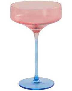 Kip Co: Blue Robin Margarita Glass 2P Set | Kip & Co