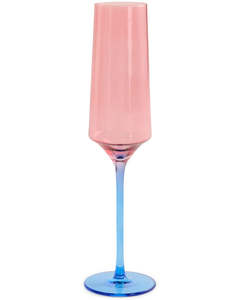 Kip Co: Blue Robin Champagne Glass 2P Set | Kip & Co