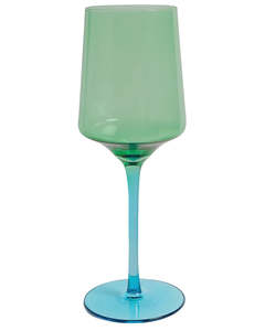 Pistachio Crush Vino Glass 2P Set One Size | Kip & Co