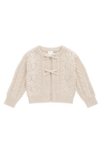 Wear: Josephine Cardigan - Light Oatmeal Marle | Jamie Kay