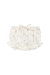 Wear: Organic Cotton Muslin Frill Bloomer - Ayla Whisper | Jamie Kay