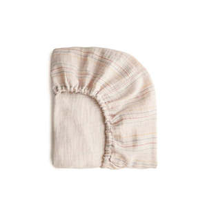 Bedtime: Bassinet Sheet - Retro Stripe | Mushie