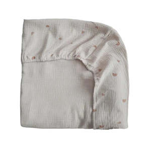 Mushie: Bassinet Sheet - Rainbows | Mushie