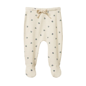 Products: FOOTED ROMPERS POINTELLE - Winter Berry Print | Nature Baby