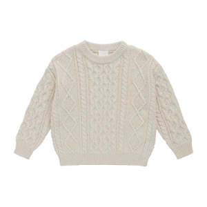 Sawyer Knit Jumper - Vanilla | Jamie Kay