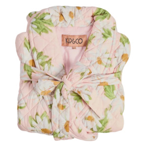 Sweet Daisy Quilted Cotton Robe | Kip & Co