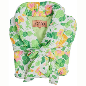 Care 1: Nasturtium Quilted Cotton Robe | Kip & Co