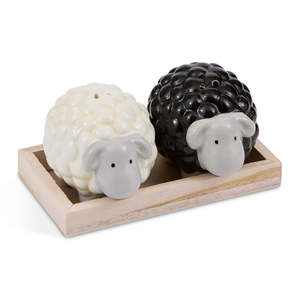 Care 1: Sheep Ceramic Salt and Pepper Shaker Set | Design Imports