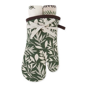 Care 1: Garden Greens Oven Mitt Gift Set | Design Imports