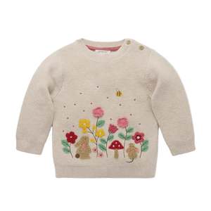 Tops: Woodland Jumper - Wheat Melange | Purebaby