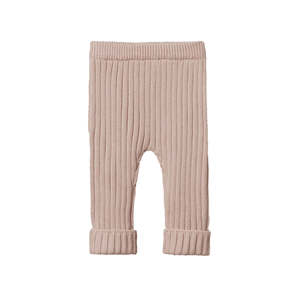 LOU PANTS COTTON KNIT - Rose Dust | Nature Baby