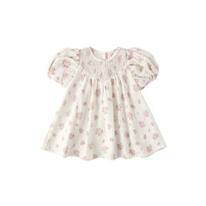 Carina Dress - Garden Rose - Ivory | Quincy Mae