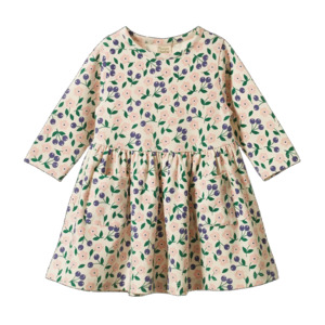 Dresses Skirts: Long Sleeve TWIRL DRESS - Grande Briarwood Print | Nature Baby